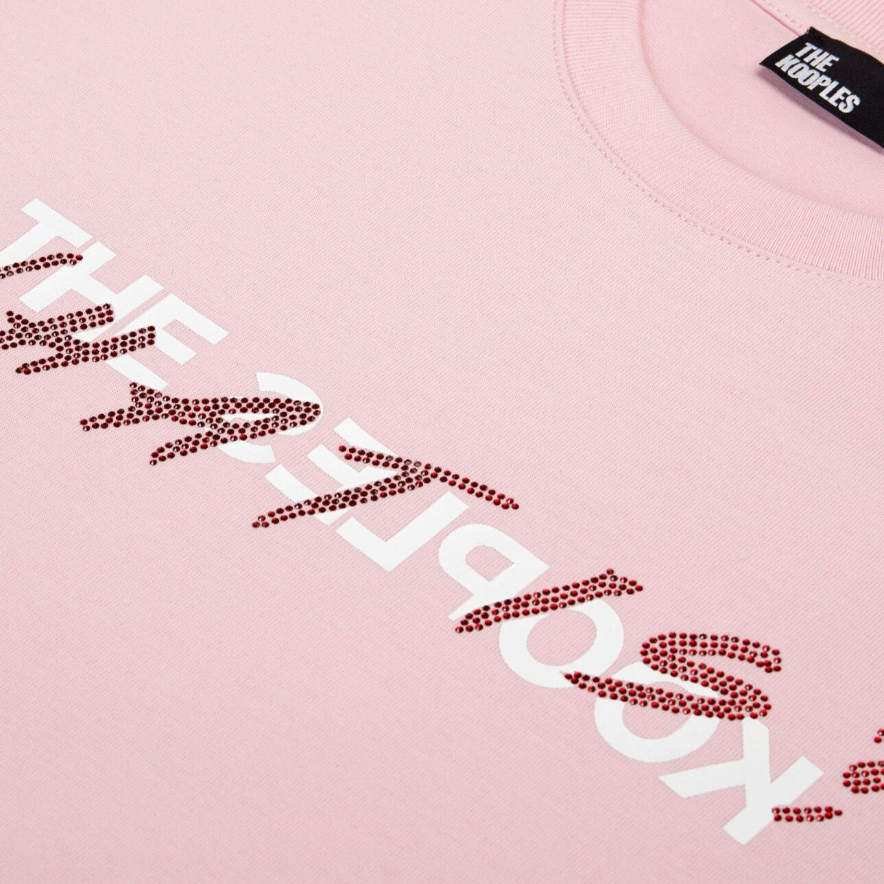 T-shirt What is avec strass rose